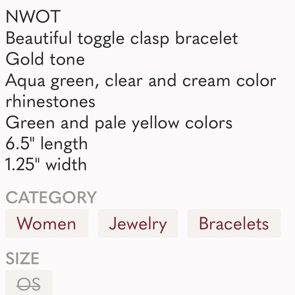 Moon and Stars Rhinestone Bracelet NIP - Picture 6 of 6